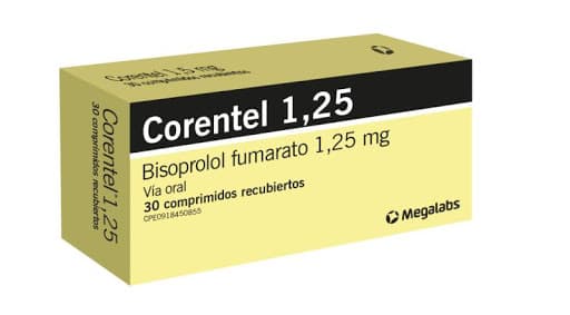Foto de CORENTEL 1,25 MG X 30 COMP REC ROEMMERS
