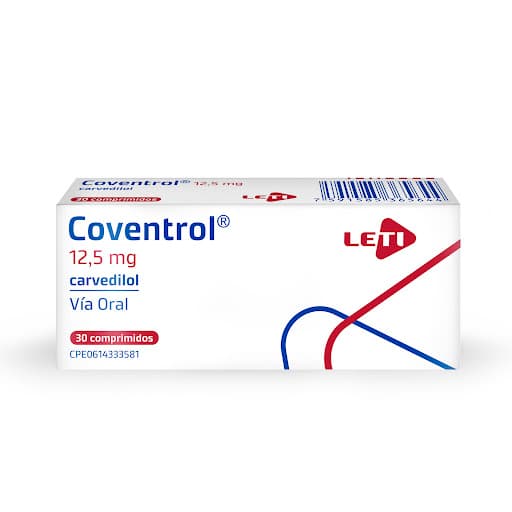 Foto de COVENTROL 12,5 MG X 30 COMP GENTEK