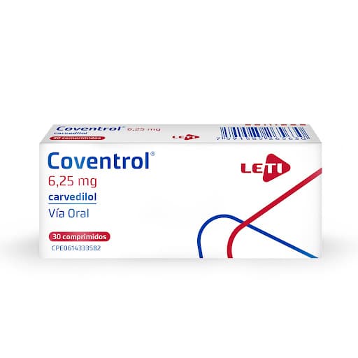 Foto de COVENTROL 6,25 MG X 30 COMP GENTEK-LETI