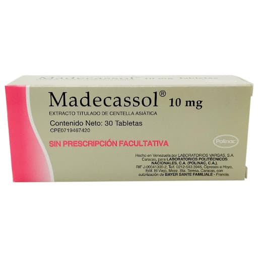 Foto de MADECASSOL 10 MG X 30 TAB POLINAC