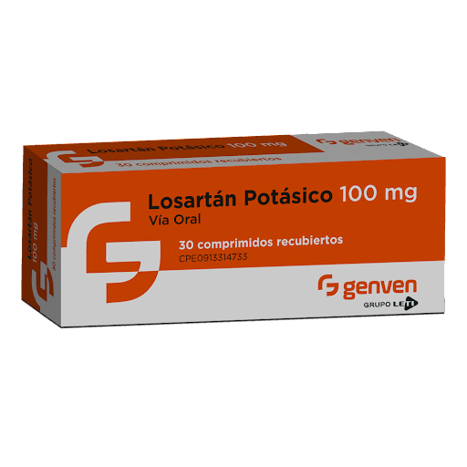 Foto de LOSARTAN POTASICO 100 MG X 30 COMP GENVEN