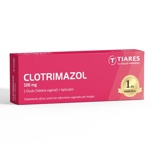Foto de CLOTRIMAZOL 500 MG + APLICADOR X 1 OV VAG TIARES