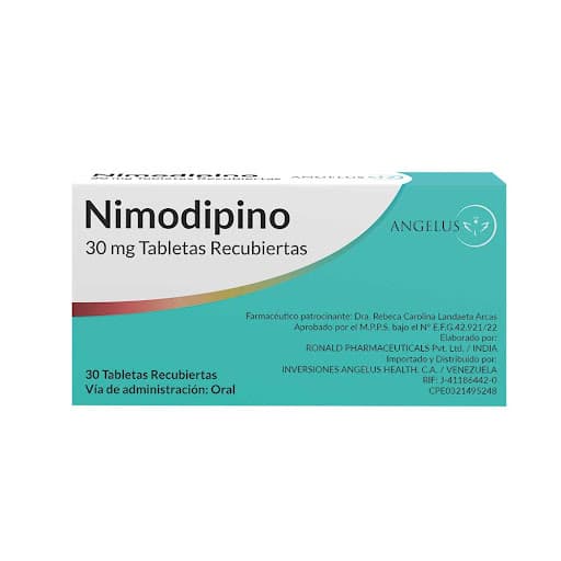 Foto de NIMODIPINA 30 MG X 30 TAB ANGELUS