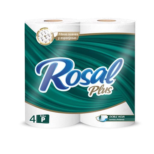 Foto de Papel higienico rosal plus 215 hojas x 4 rollos paveca