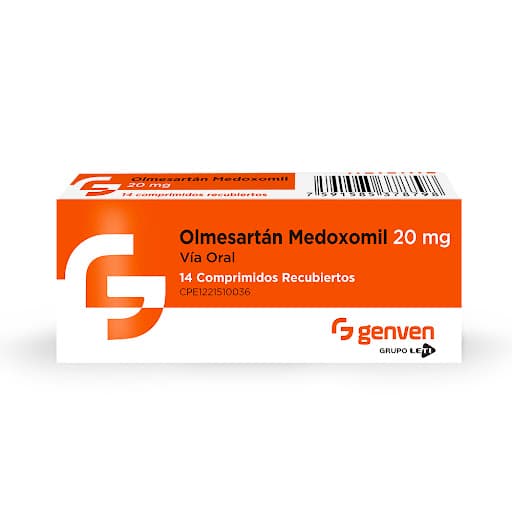 Foto de OLMESARTAN MEDOXOMIL 20 MG X 14 COMP REC GENVEN