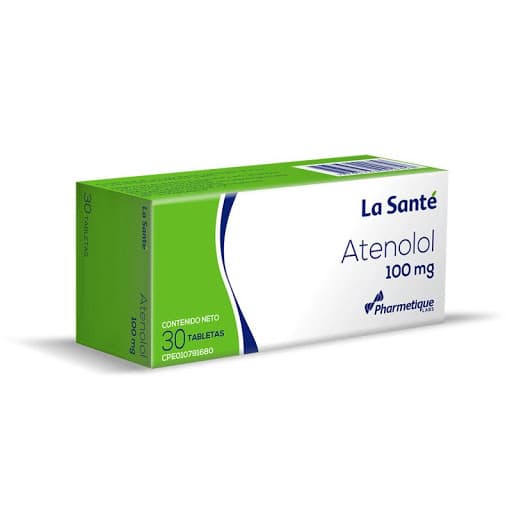 Foto de ATENOLOL 100 MG X 30 TAB LA SANTE