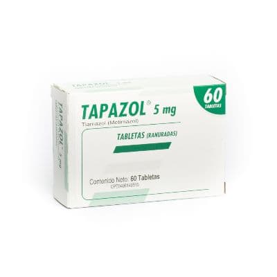 Foto de TAPAZOL 5 MG X 60 TAB LAB FARMA