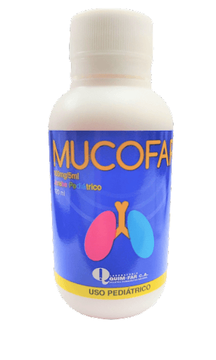 Foto de MUCOFAR 100 MG / 5 ML JBE PED X 120ML QUIM-FAR