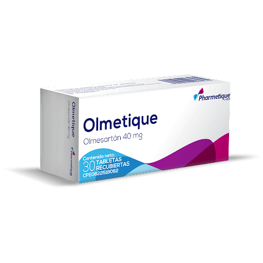 Foto de OLMETIQUE 40 MG X 30 TAB REC PHARMETIQUE
