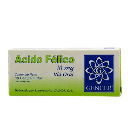 Foto de Acido folico 10 mg x 30 comp gencer