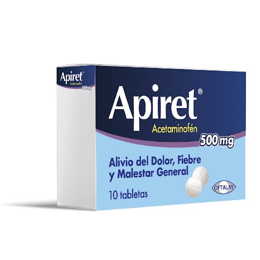 Foto de APIRET 500 MG X 10 TAB OFTALMI
