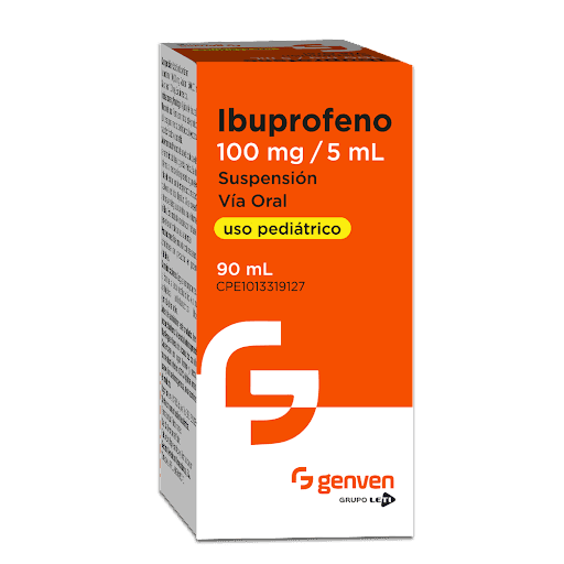 Foto de IBUPROFENO 100 MG / 5 ML SUSP PED X 90 ML GENVEN