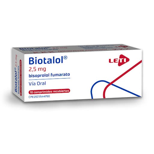 Foto de BIOTALOL 2,5 MG X 10 COMP REC LETI