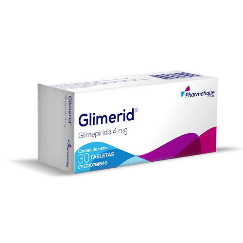 Foto de GLIMERID 4MG X 30 TAB PHARMETIQUE