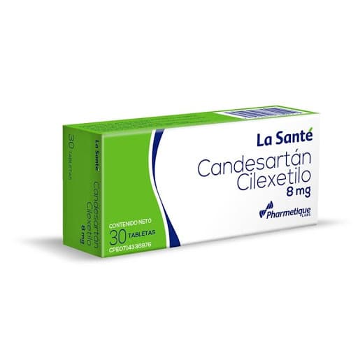 Foto de CANDESARTAN CILEXETILO 8 MG X 30 TAB LA SANTE