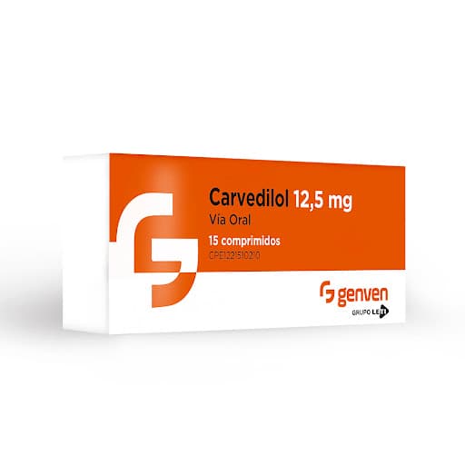 Foto de CARVEDILOL 12,5 MG X 15 COMP GENVEN