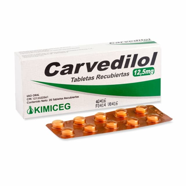 Foto de CARVEDILOL 12,5 MG X 20 TAB KIMICEG