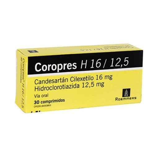 Foto de COROPRES H 16MG/12,5MG X 30COMP ROEMMERS