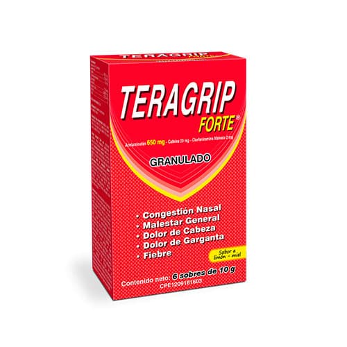 Foto de TERAGRIP FORTE G 10 G SOBRE LAB FARMA