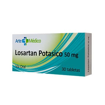 Foto de LOSARTAN POTASICO 50MG X 30 TAB ARTE MEDICO