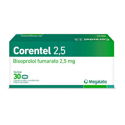 Foto de CORENTEL 2,5 MG X 30 COMP MEGALABS