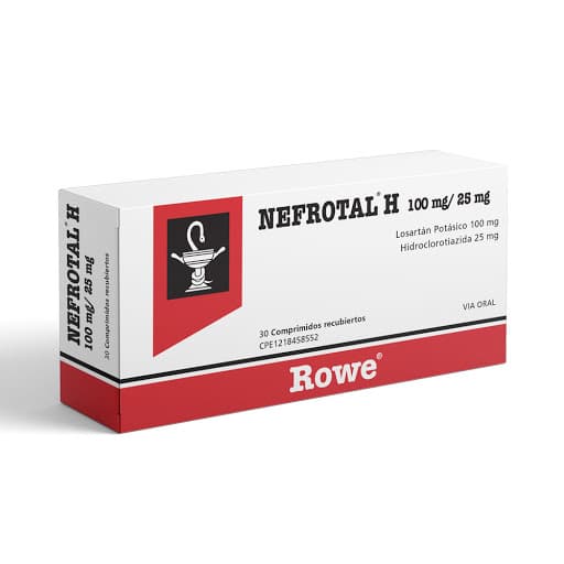 Foto de NEFROTAL H 100-25 MG X 30 COMP ROWE